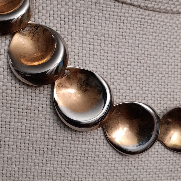 Vintage Silver and Gold 3D Statement Necklace ✨️ - Picture 4 of 4